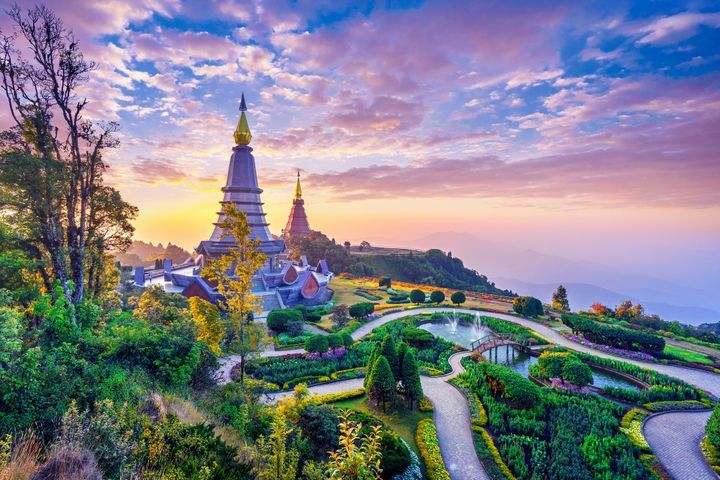 landmark pagoda in doi inthanon national park at chiang mai thailand 163355 1