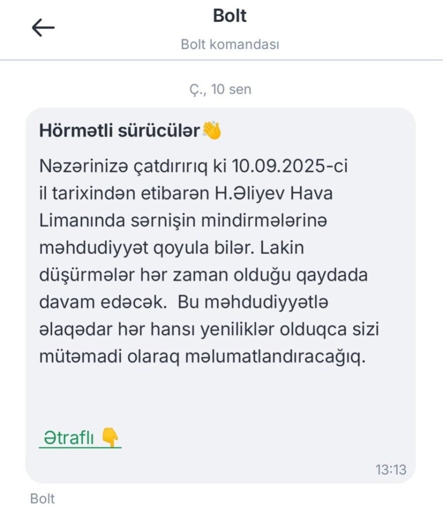 Bu gündən “Uber” və “Bolt” hava limanına sərnişin daşıya bilməyəcək? – FOTO