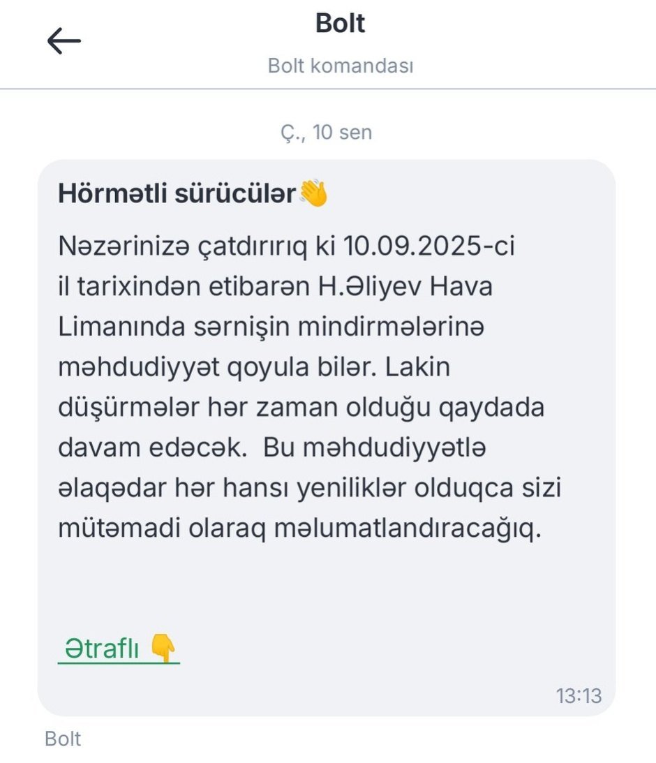 Bu gündən “Uber” və “Bolt” hava limanına sərnişin daşıya bilməyəcək? – FOTO