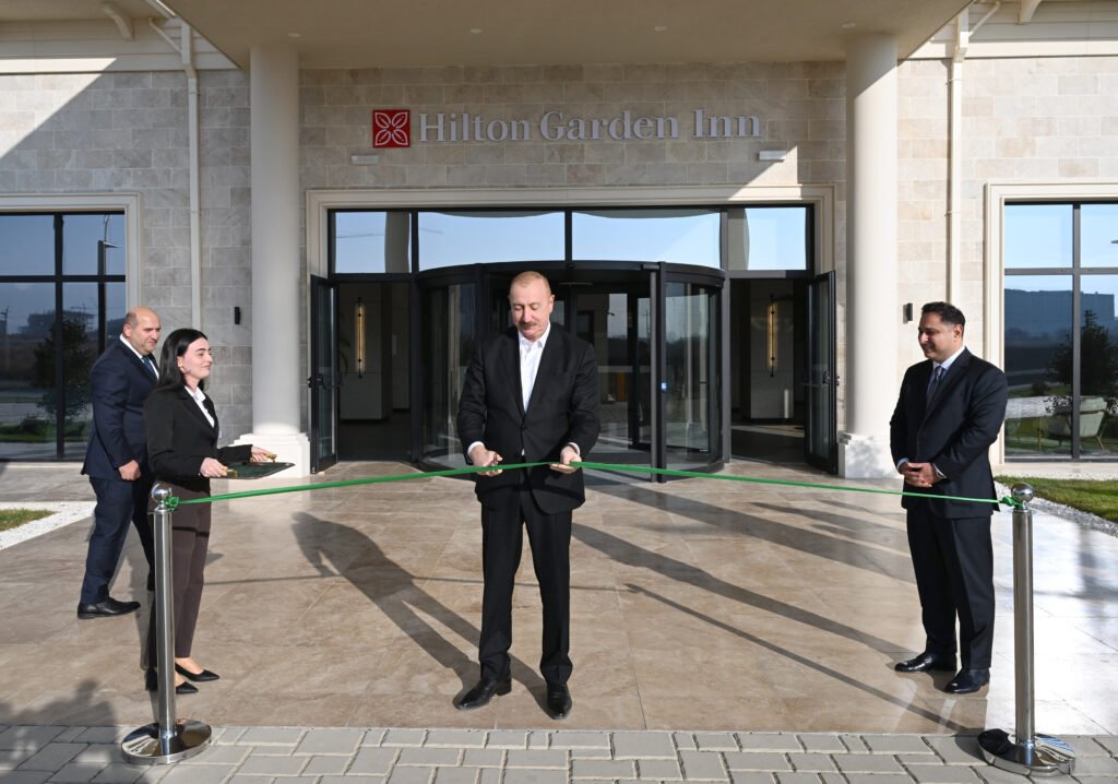 Prezident İlham Əliyev “Hilton Garden Inn Agdam” hotelinin açılışında iştirak edib – FOTOLAR