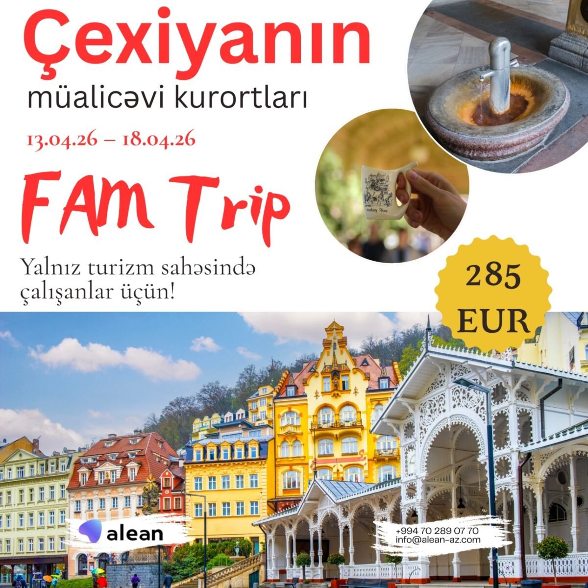 “ALEAN Company” turizm mütəxəssisləri üçün Çexiyaya FAM-TRIP təşkil edəcək