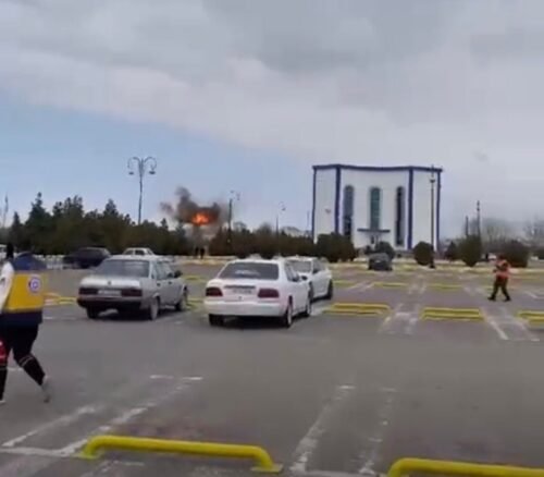 İran dronunun Naxçıvana düşməsi anı – VİDEO