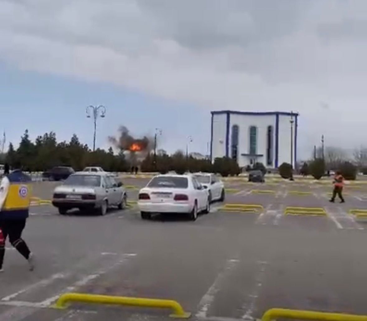 İran dronunun Naxçıvana düşməsi anı – VİDEO